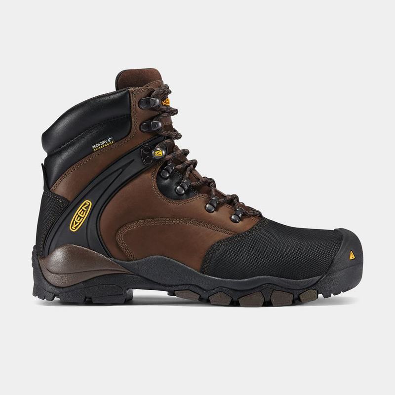 Discount Keen Louisville 6" Steel Toe Mens Work Boots Brown/Black (3621-XSVYB)